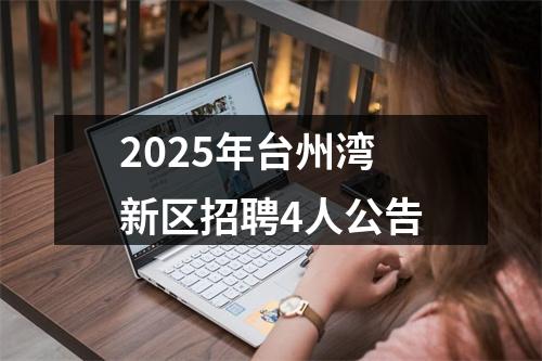 2025年台州湾新区招聘4人公告 图片