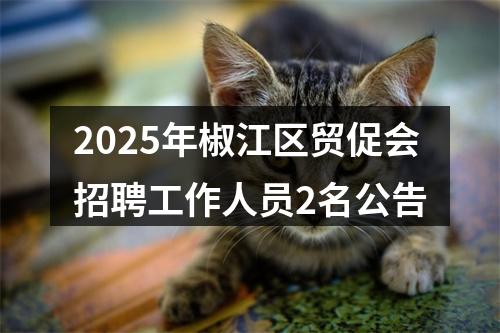 2025年椒江区贸促会招聘工作人员2名公告 图片