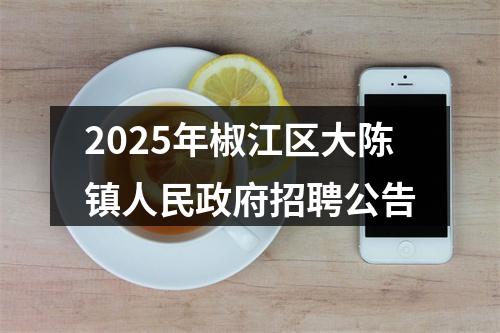 2025年椒江区大陈镇人民政府招聘公告 图片